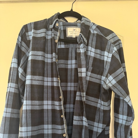Men's medium, thread and cloth flannel blue - Picture 1 of 2